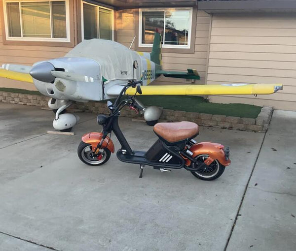 A great way to get around with a 3000w electric fat tire scooter