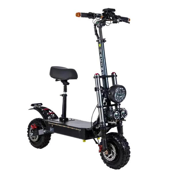 The dual drive motor scooter is safe to use